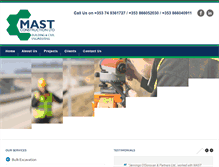 Tablet Screenshot of mastconstruction.ie